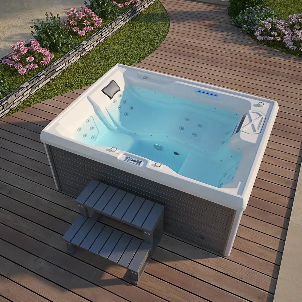 Outdoor 3-Person for Jacuzzis Hot Tub for Relaxing in Nature for Whirlpools & Bathtubspromote sales