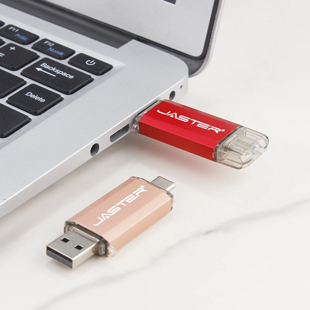 Hotsale JASTER OTG USB Flash Drive Type C Pen Drive 512GB 256GB 128GB 64GB 32GB 16GB 8G USB Stick 3.0 Pendrive for Type-C Device
