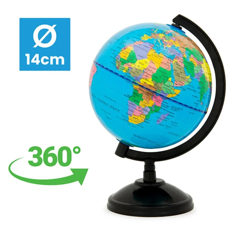 Globe tournant – Globe éducatif pour le bureau, idéal pour l'apprentissage des enfants, comme décoration pour le bureau à domicile et pour les cours de géographie.