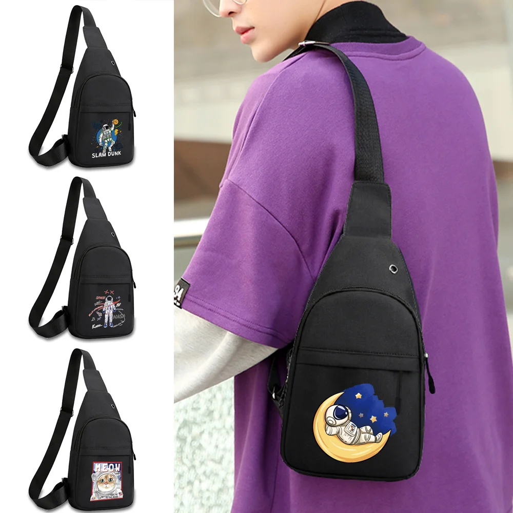 Single Shoulder Chest Organizer Bag, Multi-compartment Inner Pockets, Pouch for Phone & Card Holder When Going Out