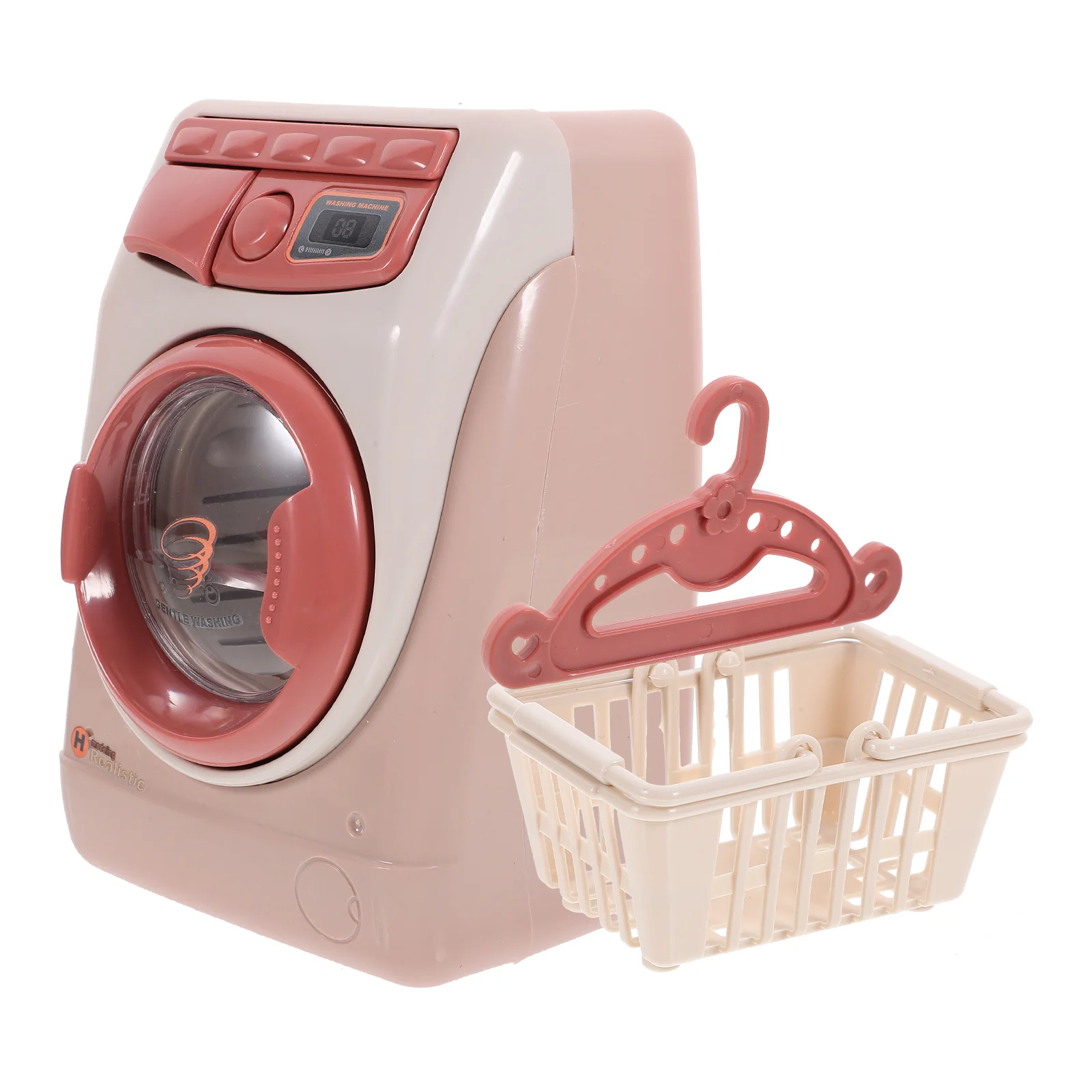 

Play House Washing Machine Mini Washer Portable Pretend Appliances Toy Kid Toys Cognitive Electric Toddler