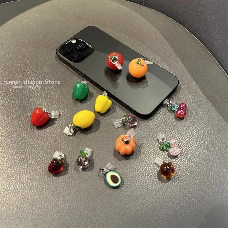 

Cute Fruit Series Phone Dust Stopper Suitable for Apple IPhone Interface Type-C Dust Stopper