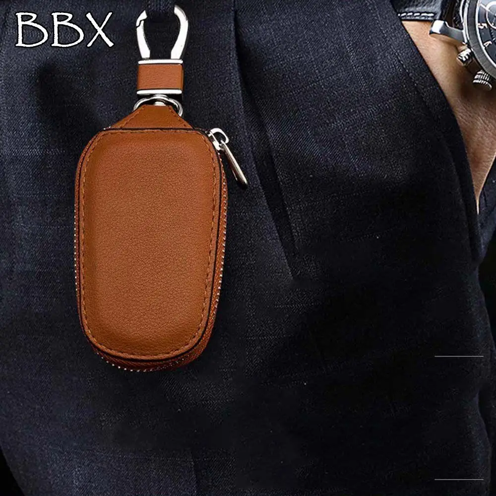 

Multifunction PU Leather Keychain Covers With Keyring Keychain Car Key Wallets Keys Organizer Car Key Case Zipper Key Case Bag
