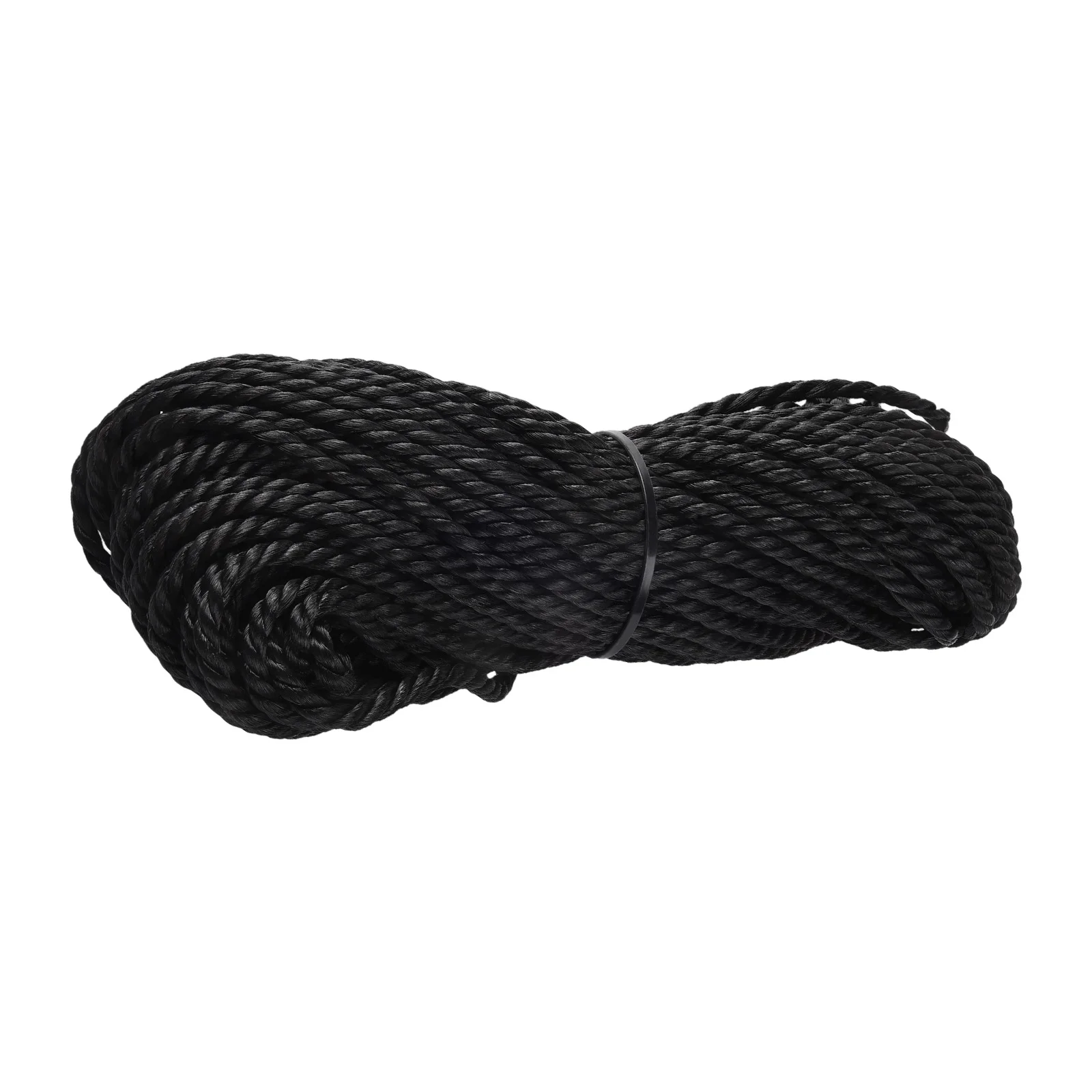 Black Rope Coil Black for poly Rope Moisture Resistant Reliable Material Strong And Long-lasting Abrasion Resistant