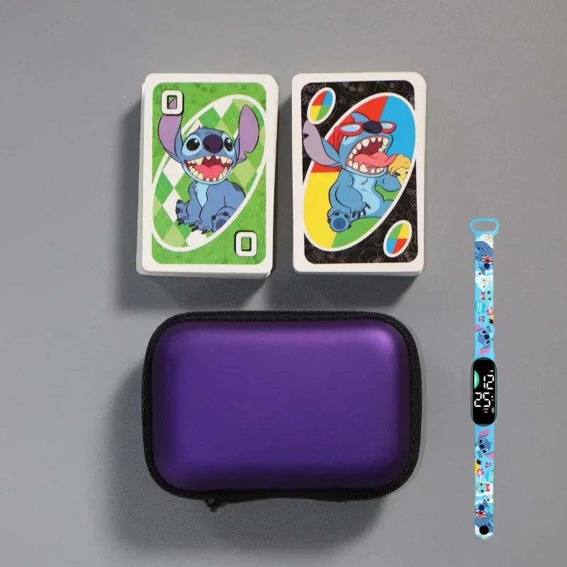 Miniso Disney Stitch Classic Card Game, a card game suitable for multiplayer parties, includes cards and a card box.