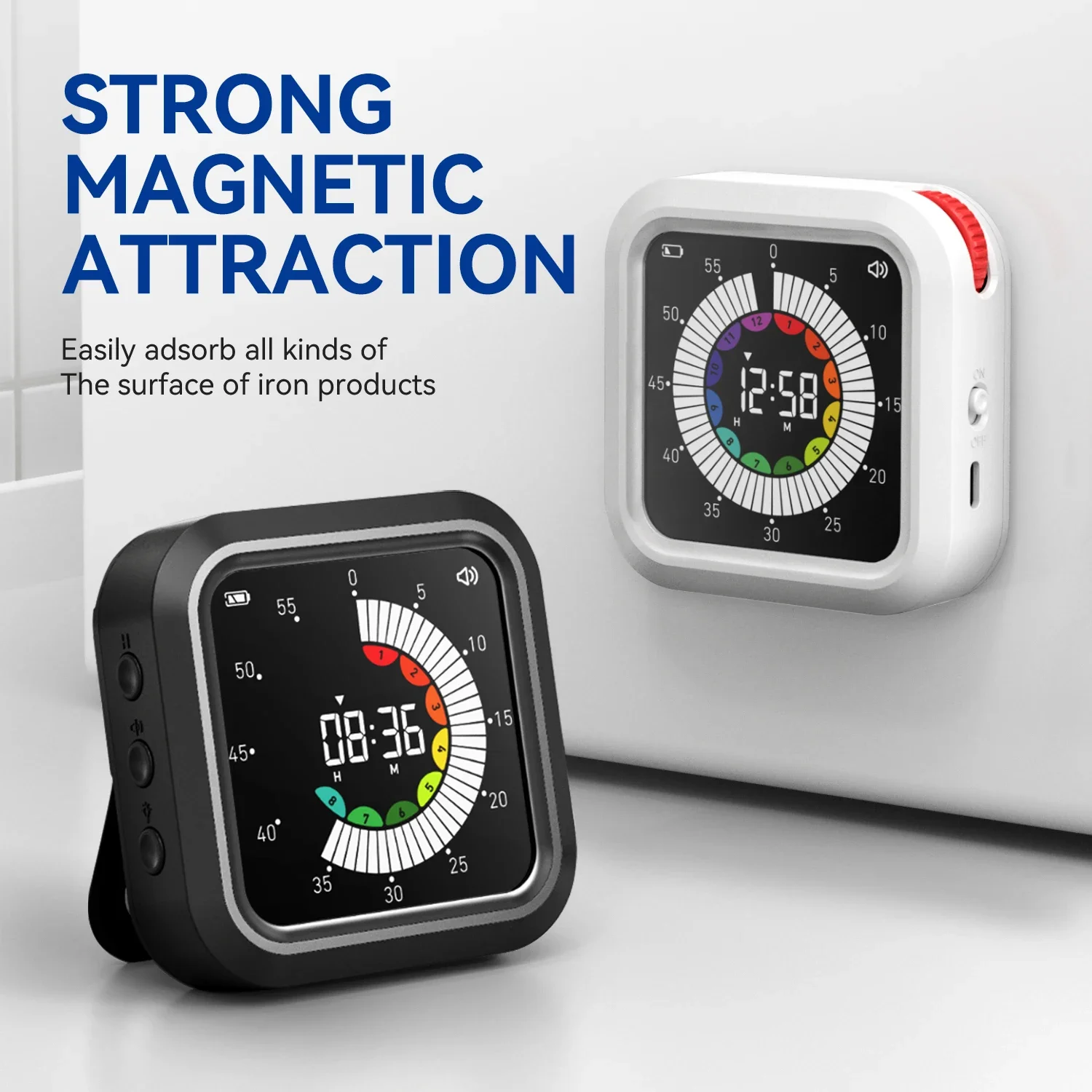 TINSOL Visual timer for students' learning, dedicated self-discipline time manager, kitchen baking and fitness timer