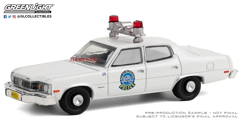 1:64 1974 AMC Matador  Heat Trace 36 Season Milwaukee Police Car Collection of car models