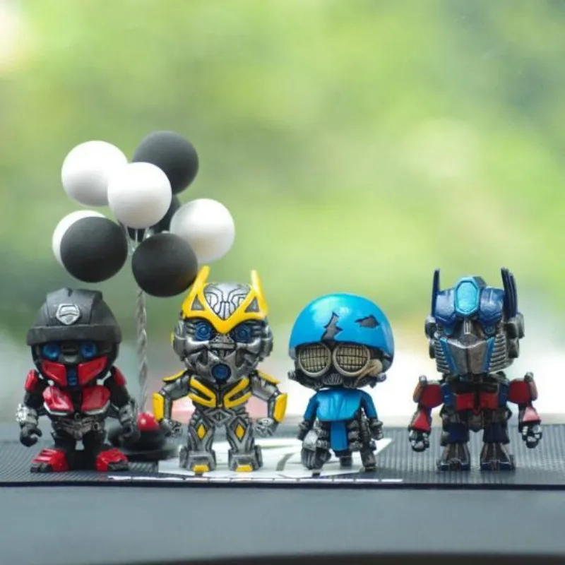 4 قطع من ديكورات سطح المكتب الكرتونية المحولات أوبتيموس برايم بامبليبي نموذج غرفة الحلي الهدايا