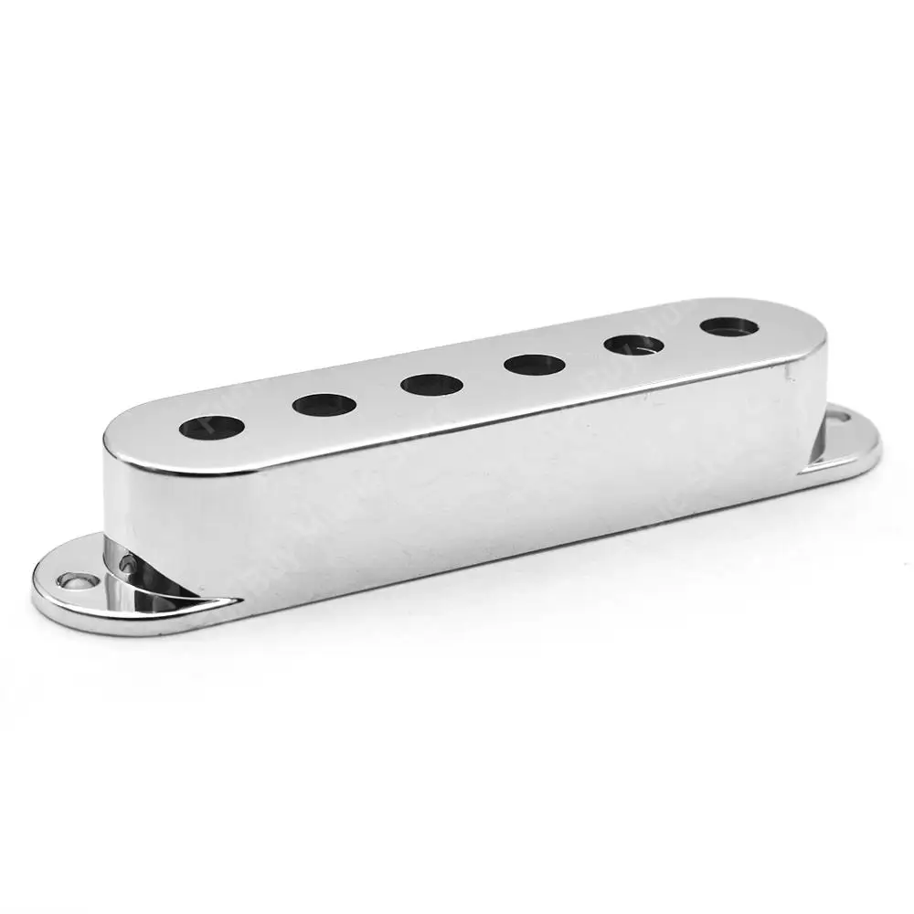 3pcs Silver Single Coil Guitar Pickup Covers Case with Tone Volume Knob Control and Switch Tip for ST Eelectric Guitar