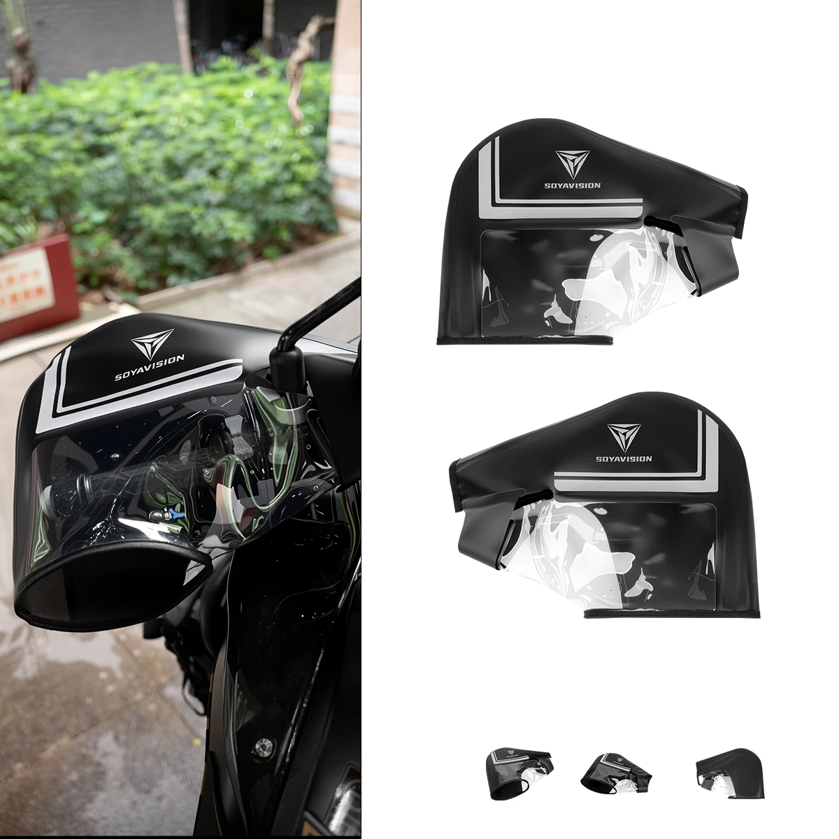 Motorcycle Parts Riding equipment motorcycle electric handlebar cover winter windproof summer waterproof handlebar cover view 3