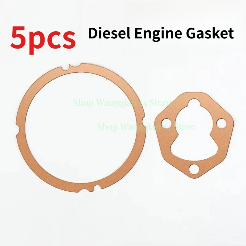 5pcs Air-cooled Diesel Engine Gaskets 170F 186F 188F 192F Cylinder Head Gaskets