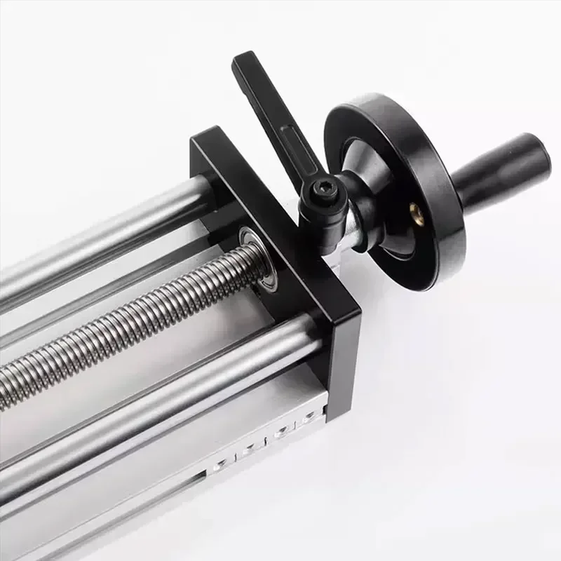 XYZ Axis Linear Rail Guide Slide Stage BallScrew SFU1605 SFU1610 With Handwheel Double Optical Axis 100mm-500mm Stroke cnc parts