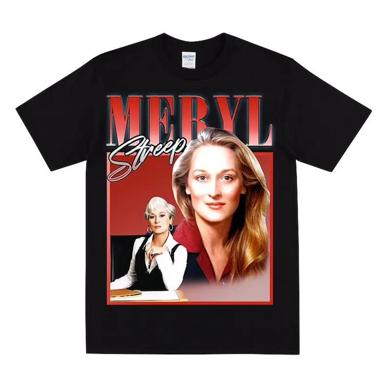 MERYL STREEP Homage T-shirt, Vintage 90s Style Print, Retro T Shirt For Movie Fans, Eat Sleep Meryl Streep, What Would Meryl Do