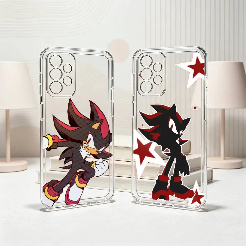 S-Shadows Sonics H-Hedgehog  Phone Case Transparent Silicone Soft For Samsung S25,S24,S21,S22,S23,S30,Ultra,S20,Plus,Fe Gift