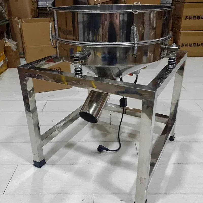 Vibrating Screen Sieve Powder Machine Stainless Steel Small Electric Sieve Filter Medicine Powder Vibration Screening Machine