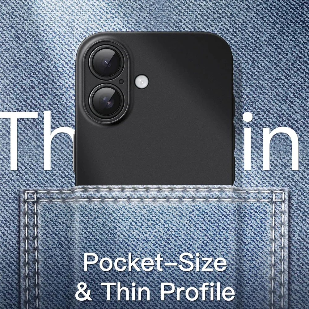 حافظة فاخرة من السيليكون غير اللامع لهاتف آيفون 16 15 14 13 برو ماكس بلس غطاء خلفي صغير رفيع للغاية أسود متجمد غلاف عادي #5