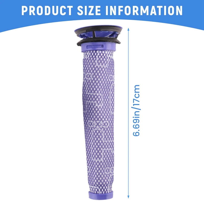 Предварительный фильтр AC66 + комплект постфильтров HEPA для беспроводного пылесоса Dyson V7, V8, сменный предварительный фильтр и постфильтр