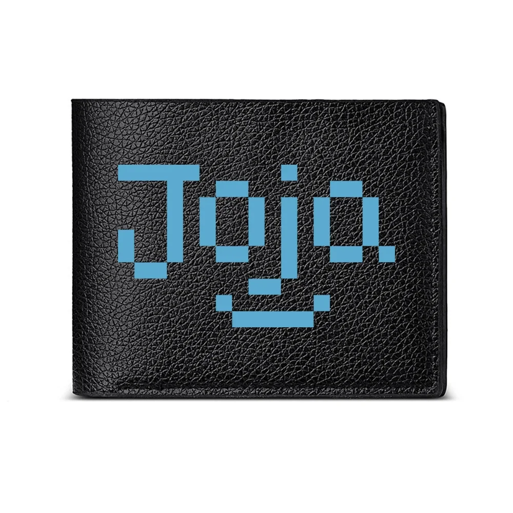 Jojo Pixel Style Men Wallet Card Holder Casual Business Fashion Print Design