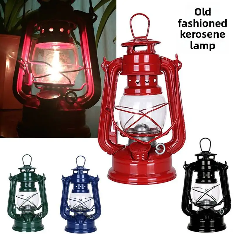 Retro lights, retro portable glass lanterns, decorative outdoor camping lights