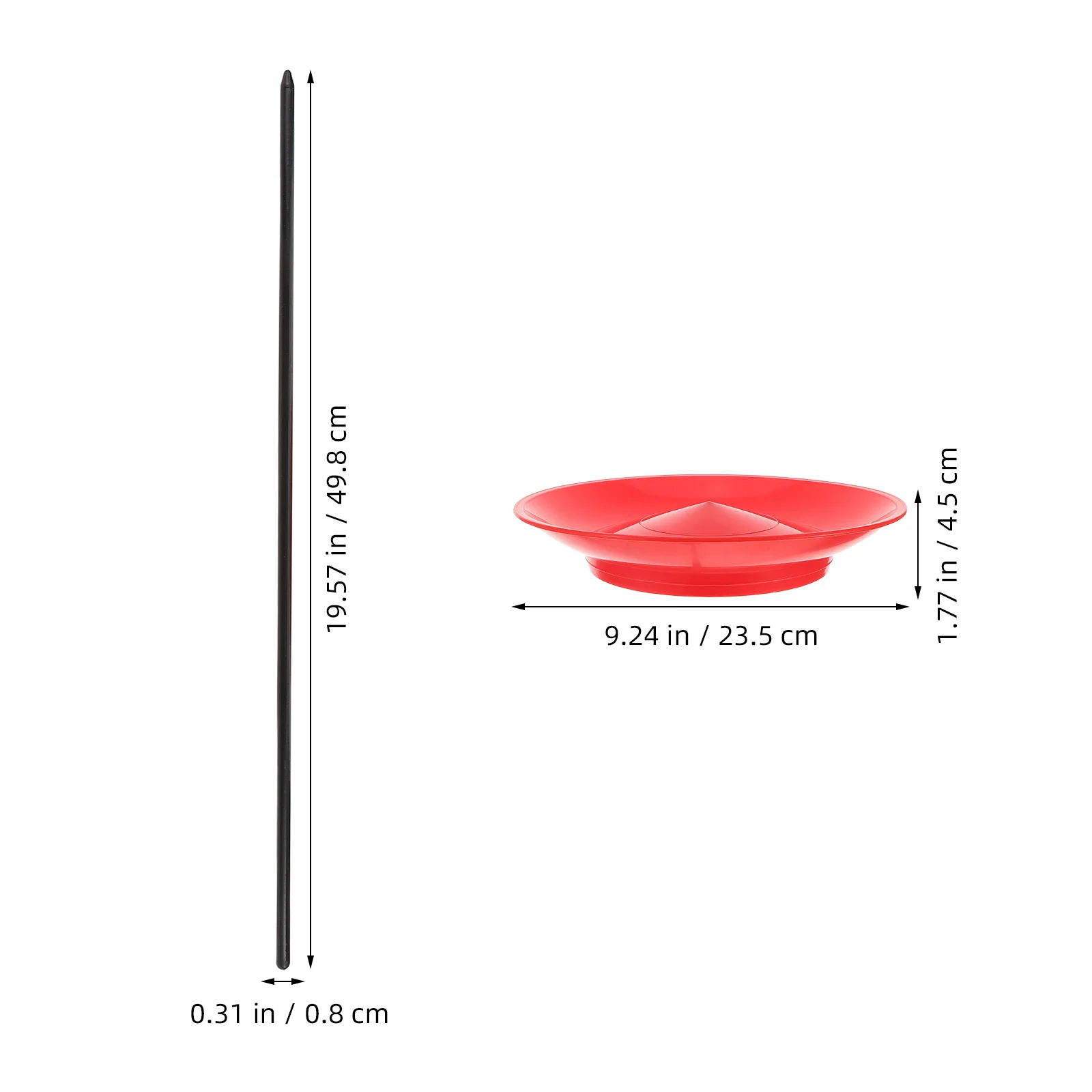 1 Set Piatti da giocoleria Bastoni Dischi rotanti durevoli per spettacoli di circo Spettacolo teatrale Gioco di abilità di allenamento Bambini Adulti Carnevale