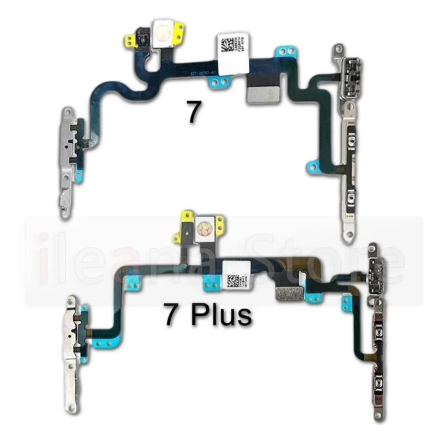 Aiinant Power & Volume Buttons FlashLight Flex Cable For iPhone 5s SE 6s 7 8 Plus SE 2016 2020 Phone Parts