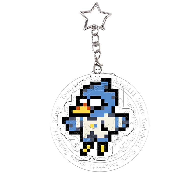 Pixel Deltarune Acryl-Schlüsselanhänger Taschen-Deko-Accessoires Sans Chara Schlüsselring Frisk Anhänger Berdly Charaktere Ralsei Geburtstagsgeschenk – Detail 12