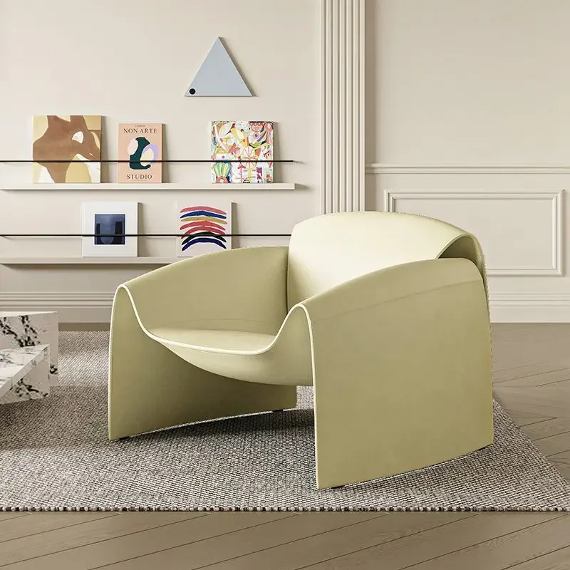 Art Designer Single Sofa Chair, Irregular Crab Chair, M-Shaped Leisure Chair