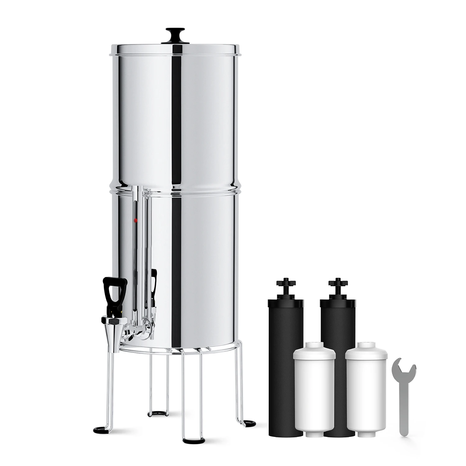 

Outdoor Water Filtration portable Stainless Steel gravity filter purificador de agua Camping water filter gravity water filter