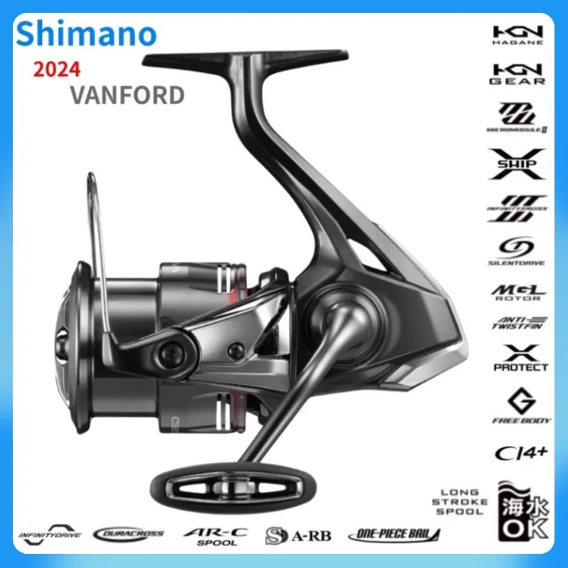 2024 SHIMANO VANFORD Max Drag 2.5-11kg MGL Rotor CI4+ Body LONG STROKE Spool Silent Drive SALTWATER SPINNING REEL