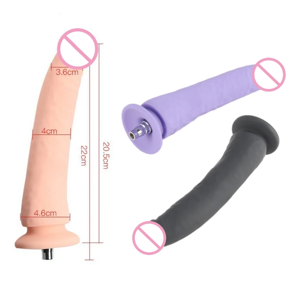 FREDORCH 7.48'' Dildo Vac-U-Lock Sex Machine Attachment Suitable for F6/F21S/F7S Sex Machine Solid Soft Dildo Adult Sex product - view 3
