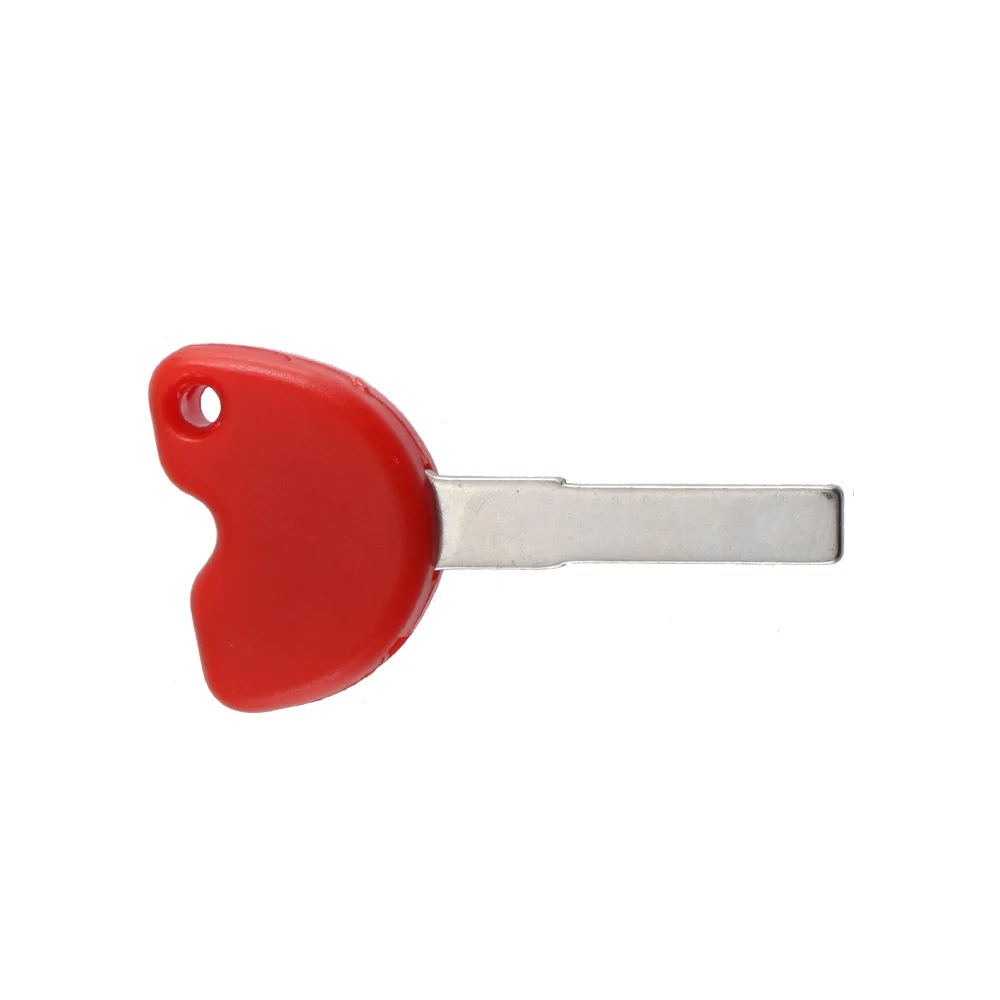 ​New Blank Motorcycle Uncut Key Red Length 38mm High Quality Tools for Piaggio Motorbike Accessories