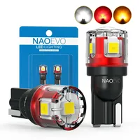 NAO W5W T10 LED CANBUS No Error 5W5 12V 24V 5W 750Lm Super Bright Car Interior Side Light 194 3030 SMD Auto Bulb White Amber Red