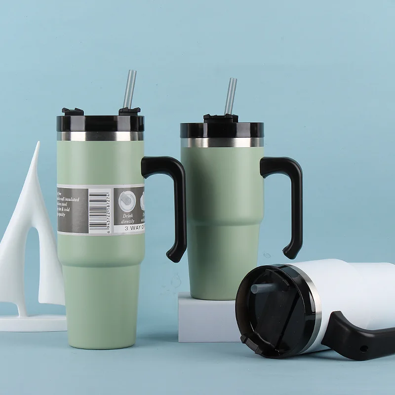 

Cups 30/40oz Stainless Steel Car Bottle Large Capacity Water Cup Thermos for Home Car Cold-resistant Bottle Insulated Travel Mug