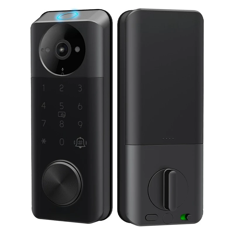 Fully automatic visual smart door lock Password lock American wooden door lock