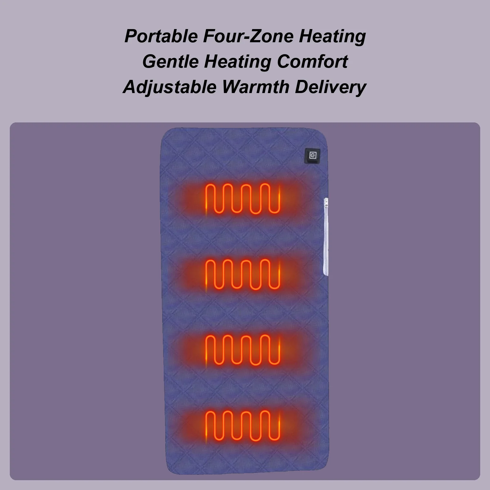 Heated Office Chair Pad Portable Heated Bleacher Mat Stadium Seats Pad Electric Warmer For Lumbar Back Thigh Hip Massage Fishing