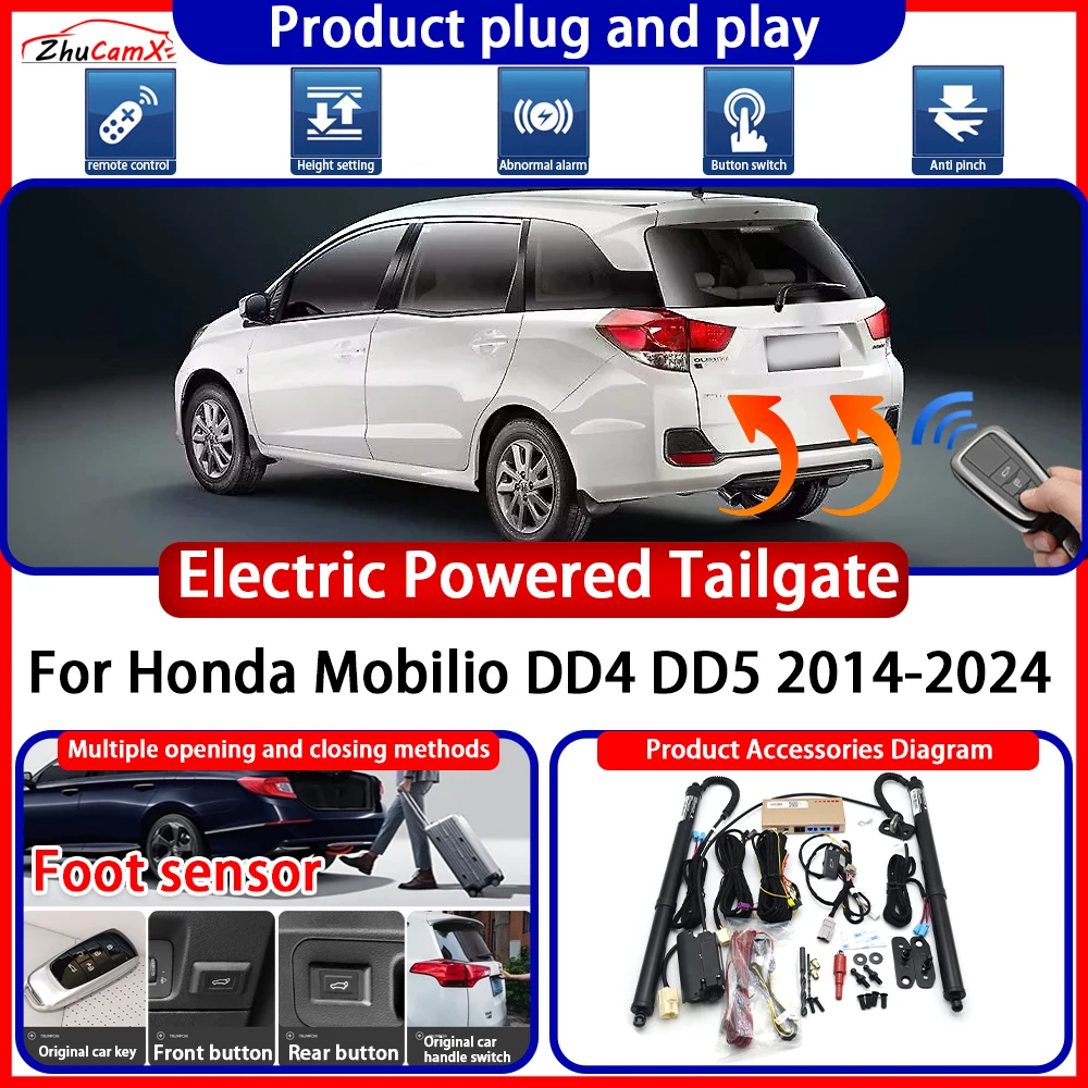 

ZhuCamX Electric Powered Tailgate for Honda Mobilio DD4 DD5 2014-2024 anti pinch Smart Intelligent Trunk Control Gate Lift Kit