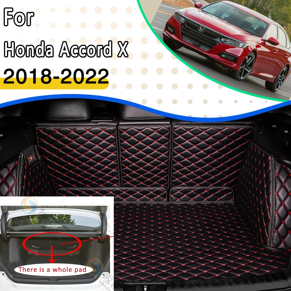 

Rear Trunk Car Mats For Honda Accord X 2018 2019 2020 2021 2022 Waterproof Protective Tray Carpet Mud Dedicated Car Accessories