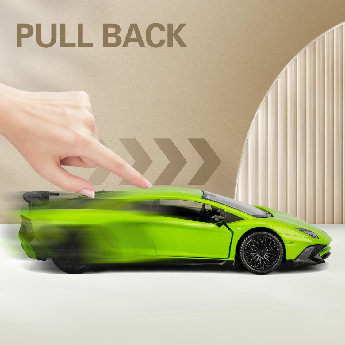 RMZCITY LAMBORGHINI Aventador LP700-4 Gussautomodell im Maßstab 1:36, Spielzeugauto aus Zinklegierung für Kinder, Rückfahrzeuge, Spielzeugauto für Kleinkinder, Kinder, Jungen, Mädchen, Geschenk für Kinder im Alter