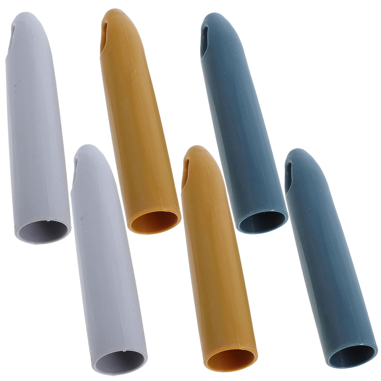 

6 Pcs 22mm Mop Handle Grip Sleeve Broom Replacement End Cap Ergonomic Antislip Stylish Design Household Commercial Use