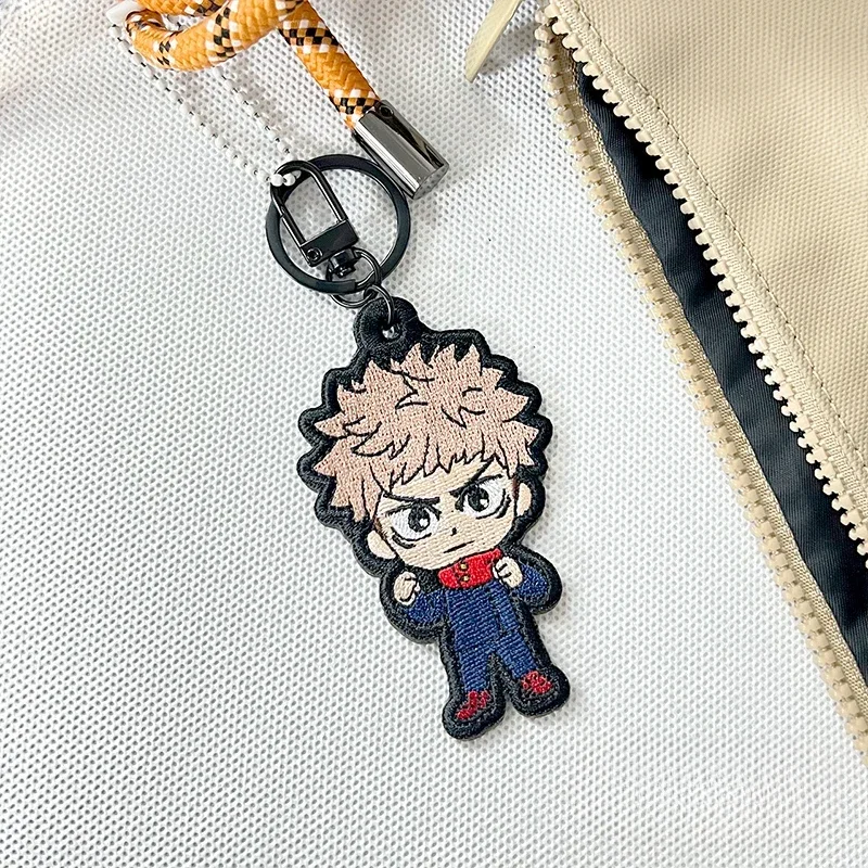 

Anime Jujutsu Kaisen Itadori Yuji Kugisaki Nobara Ryomen Sukuna Cosplay Embroidery Keyring Keychain Backpack Pendant Xmas Gift