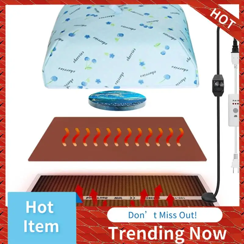 

24-Hour Delivery Epoxy Heating Mat With Cover Timer Heat Pad For Resin Molds Fast Curing Drying Warming Machine US Plug