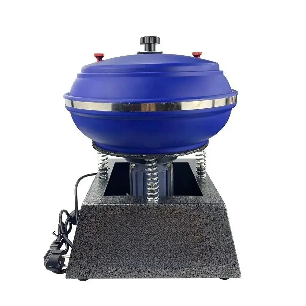 

12" Industrial Vibratory Tumbler - Jewelry/Metal/Auto Parts Polisher w/ High-Gloss Finish & Burr Removal