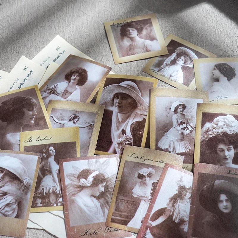 45Sheets 8 Piece Retro Photo Sticker Set Photo Studio Tales Series for Scrapbooks Memory Journals vintage stickers