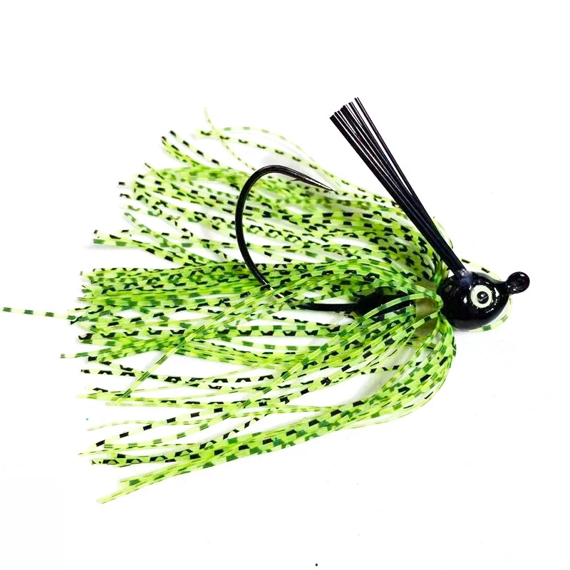 Jig Lure Spinner Köder 7g 10g 14g Rock Bart Angeln Lockt Gummi Jig Buzzbait Schwimmen Jig Kopf für Bass Hecht Wobbler Angeln Haken