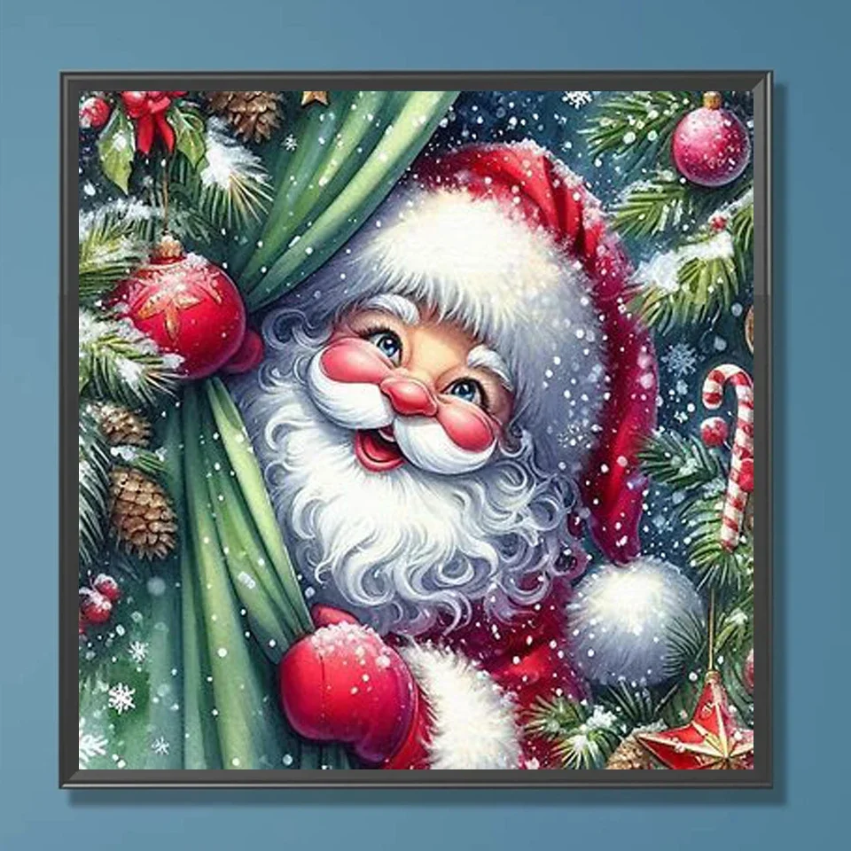 New Arrivals Diamond Mosaic Painting Santa Claus Embroidery Full Square Drill Complete Kit Art Gift Home Decor Christmas Gift