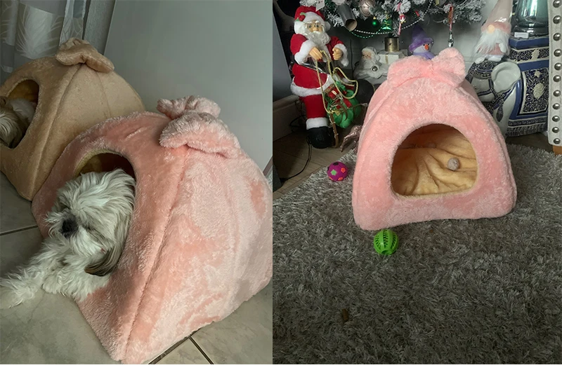 Winter Warme Haustier Hund Haus Katze Bett Matte Abnehmbare Zwinger Nest Haustier Korb Weiche Bequeme Kätzchen Schlafen Haustier Nest Katzen Produkt – Detail 14