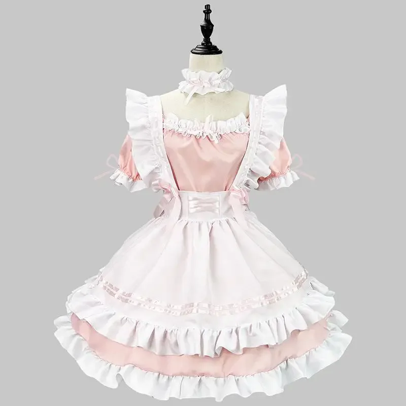 Maid Uniform Lovely Girl Student Lolita Cosplay Dress Cosplay Costume Sweet Cute Cat Cafe Princess Harajuku Kawaii Lingerie