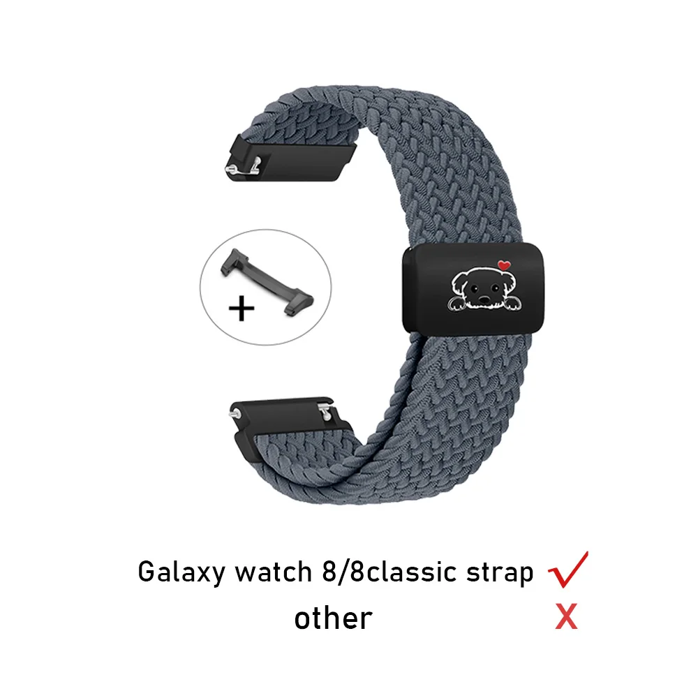 20/22mm watch straps For Samsung Galaxy Watch 8 40/44mm 8 classic Nylon Coorea Bracelet For Galaxy Watch 7/FE/6/5/4classic Strap