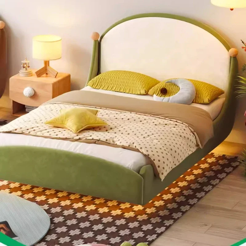 Boys single bed solid wood 1 meter 5 bed creative small apartment