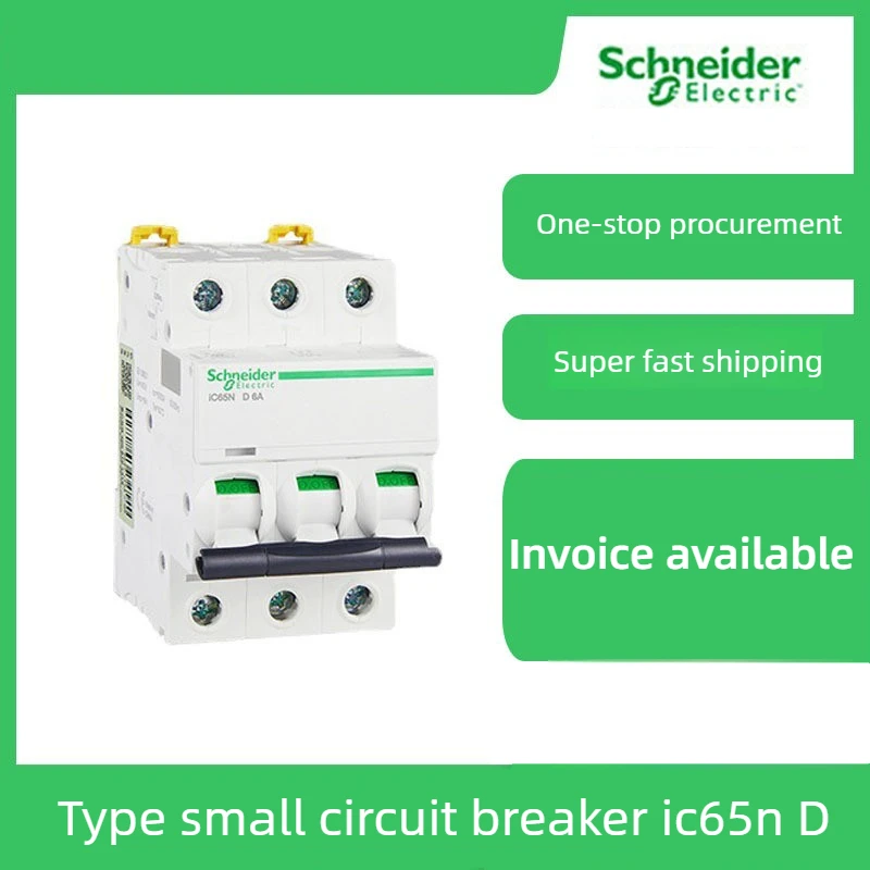 New Schneider iC65N Mini Circuit Breaker D Type Air Switch A9 Smart Breaker 6A 10A 20A 25A 32A 40A 50A 63A Fast Shipping Global